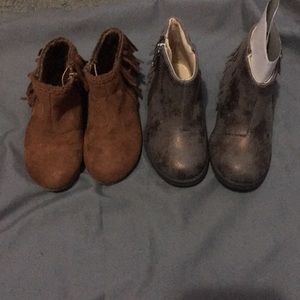 Two toddler girl boots